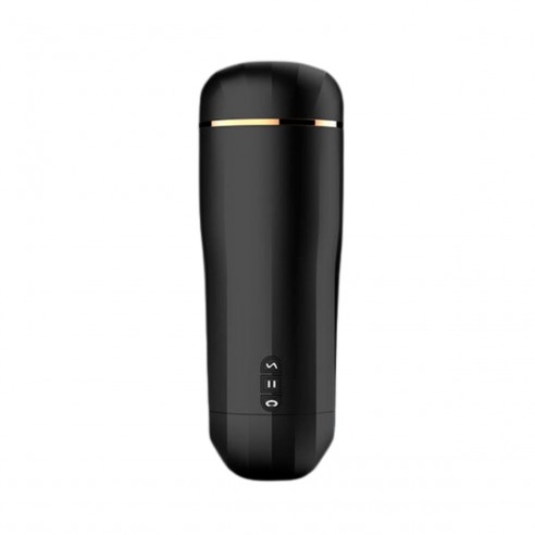 Vista frontal del Masturbador Snow de Shequ, con vibración y succión