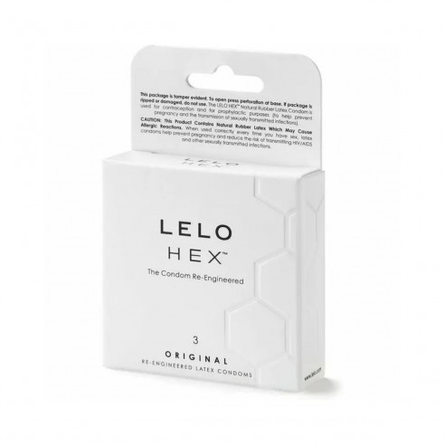 LELO HEX™ 3 uds – Packaging oficial con diseño hexagonal.
