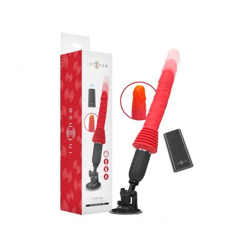 Presentación del Vibrador Cynthia, con su base ventosa y control remoto