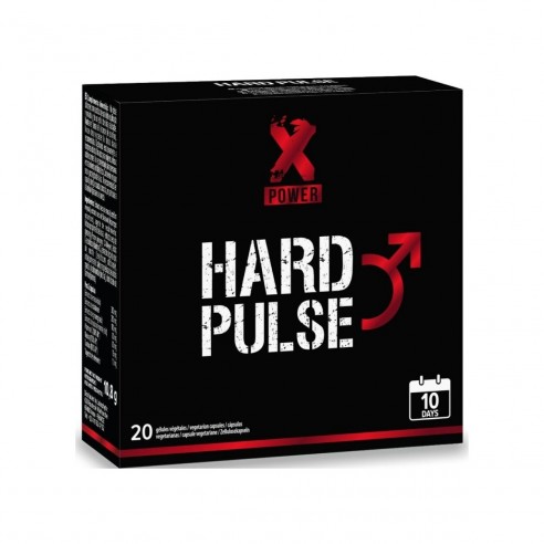 Packaging tratamiento 10 días Hard Pulse de XPower 20 cápsulas