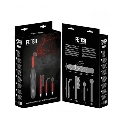 Presentación del Packaging de Vibrador Wand-Electroestimulación de Fetish Submissive