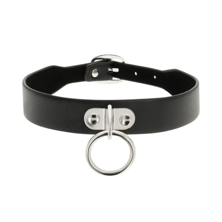 Collar de cuero vegano con accesorio libre de niquel de Coquette Chic Desire