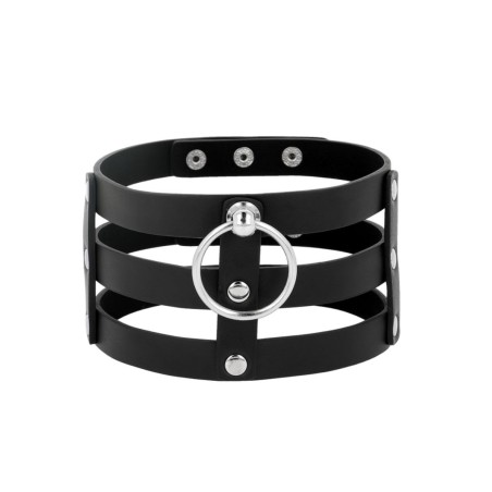 Collar Choker de cuero vegano estilo Fetish de Coquette Chic Desire