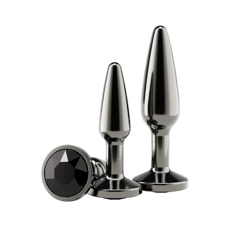 Dreamtoys — Plug negro Assets tapered Trainer Gunmetal